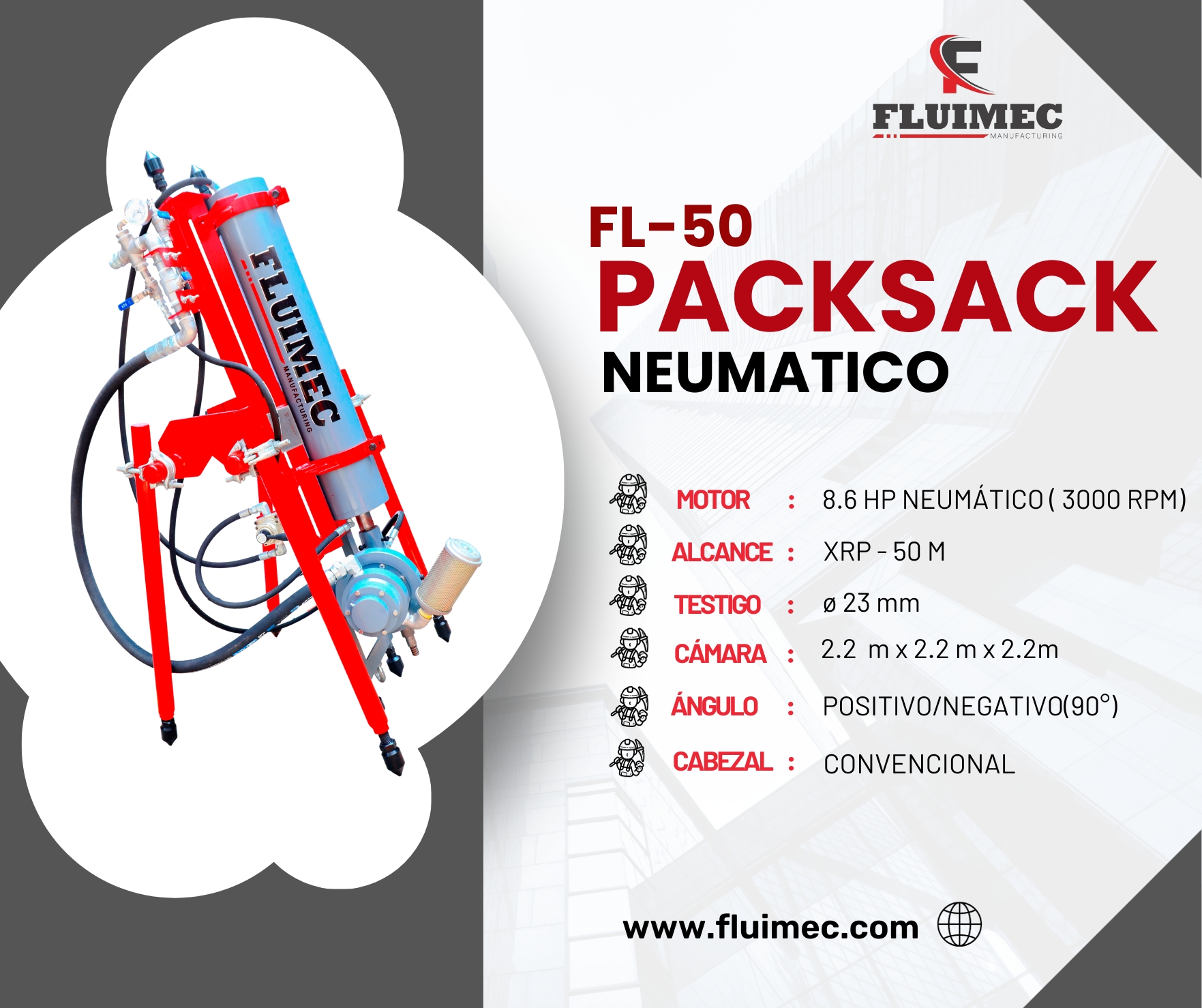 PACKSACK FL - 50 TRANSPORTE Y INSTALACION FLUIMEC SAC 